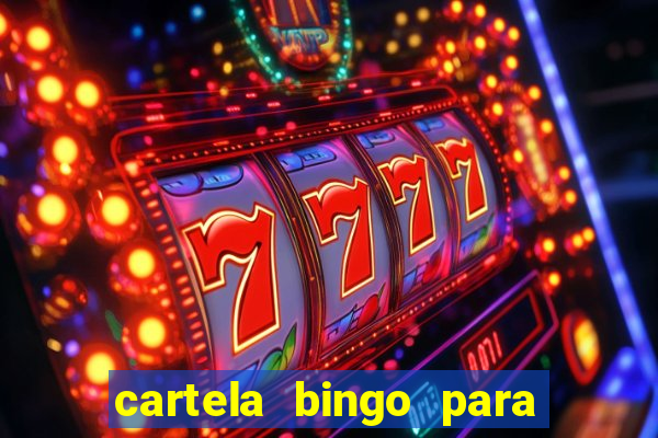 cartela bingo para cha de cozinha imprimir gratis